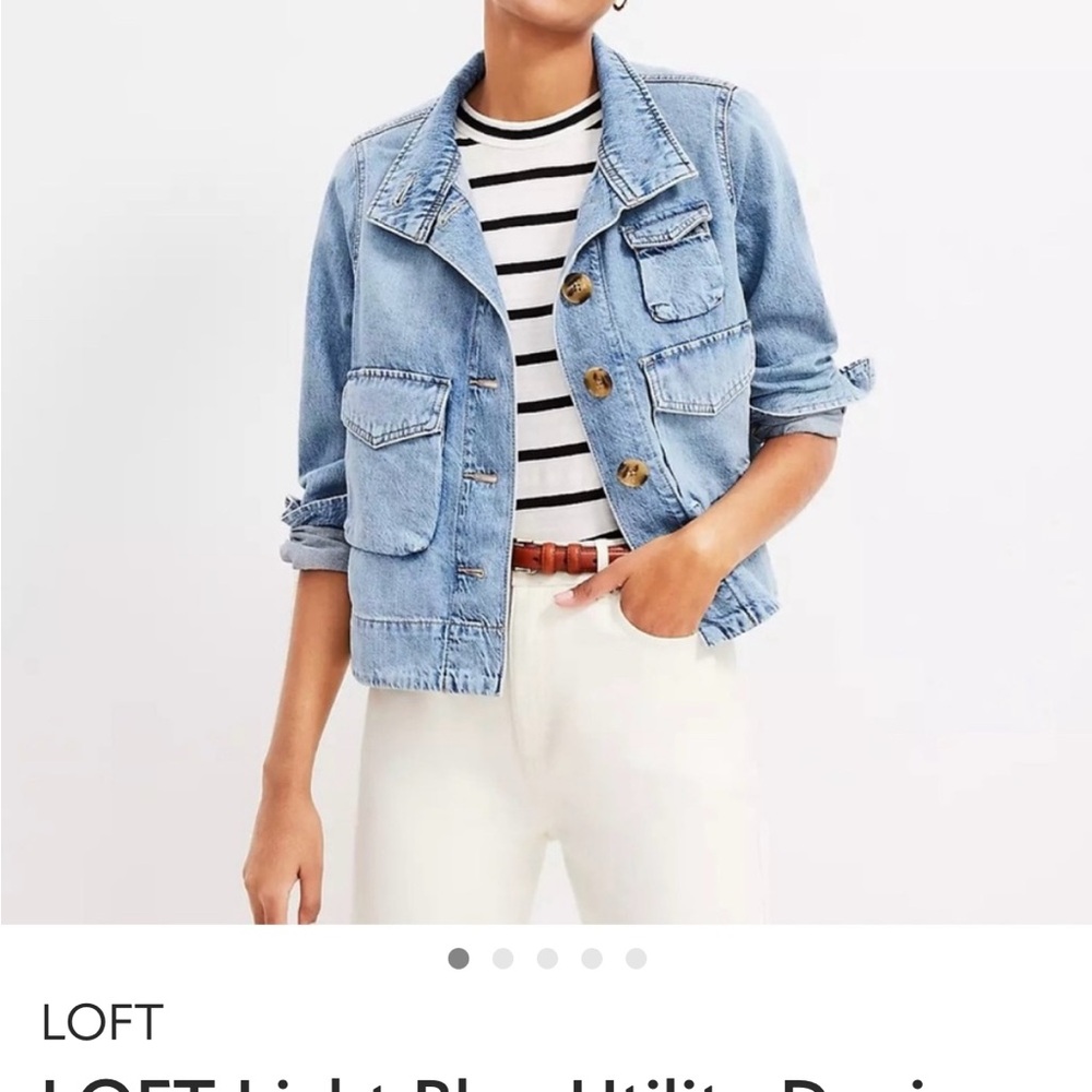 LOFT Classic Blue Jean Jacket